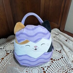 Purple Cat Plush Bag